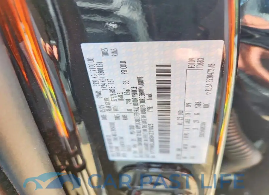 1FTFW3L86SKE31025# 12