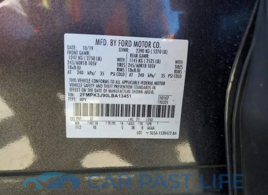 2FMPK3J90LBA13451# 13
