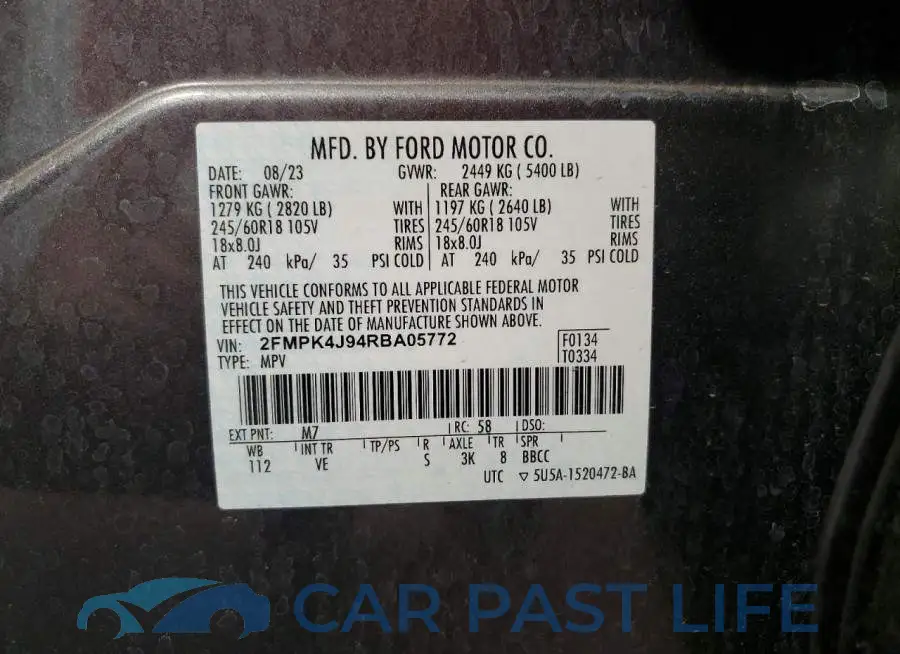 2FMPK4J94RBA05772# 13
