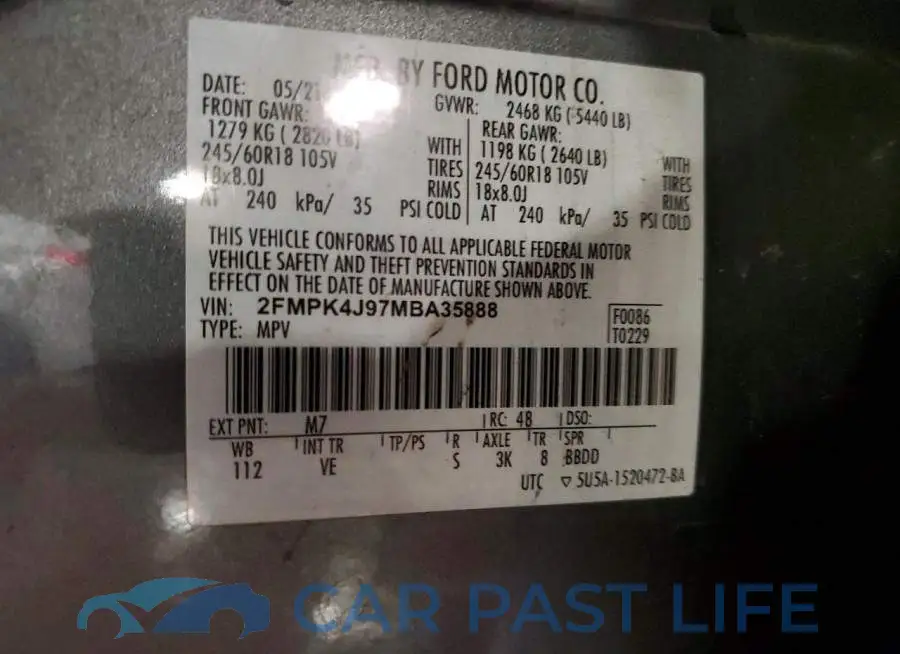 2FMPK4J97MBA35888# 13