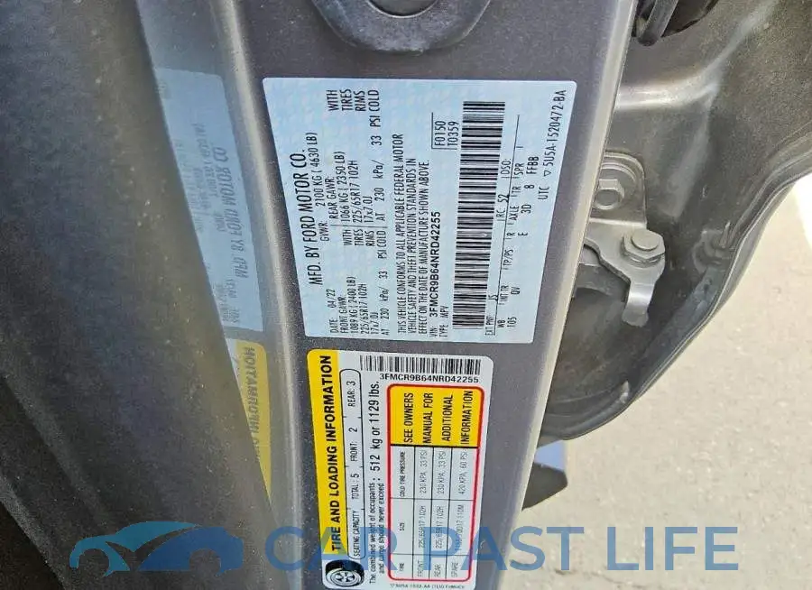 3FMCR9B64NRD42255# 13