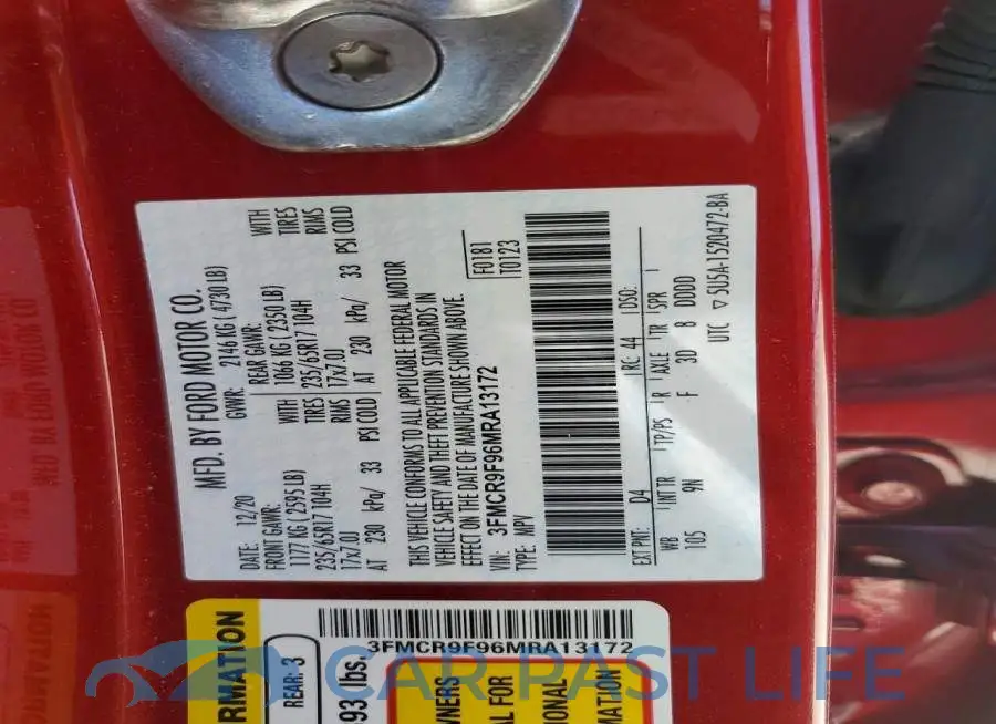 3FMCR9F96MRA13172# 13