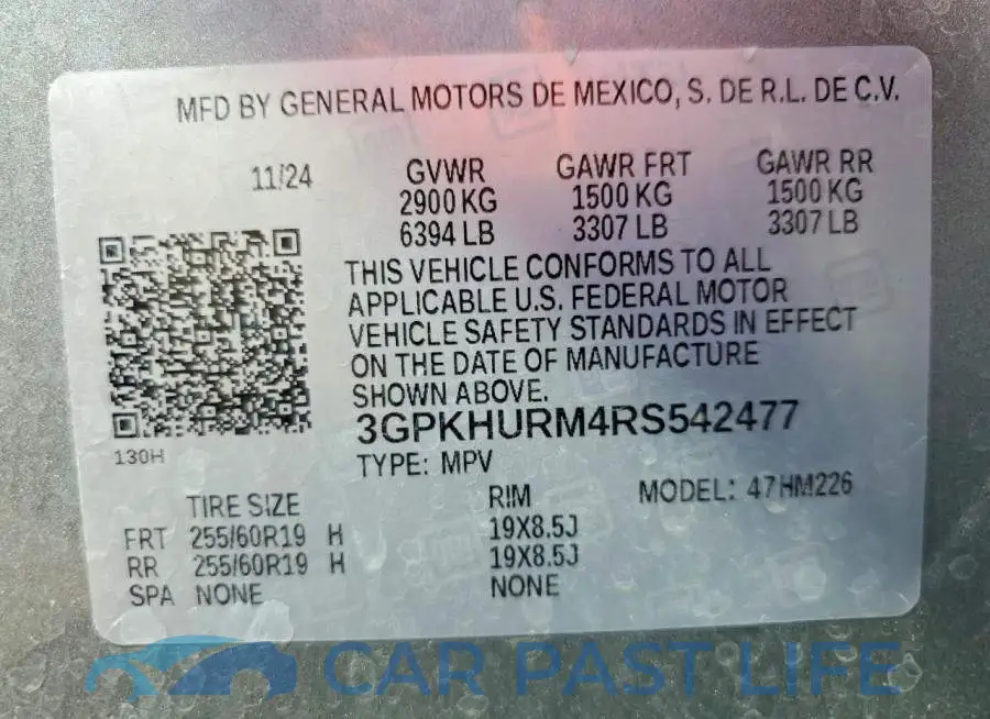 3GPKHURM4RS542477# 14