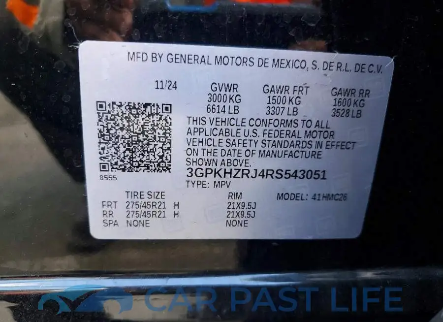 3GPKHZRJ4RS543051# 13