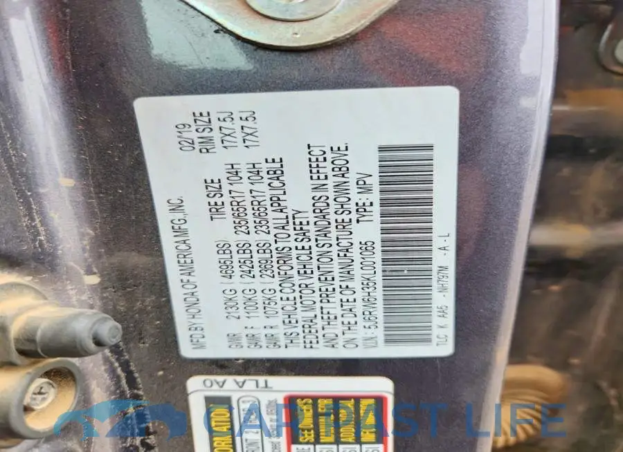 5J6RW6H35KL001065# 12