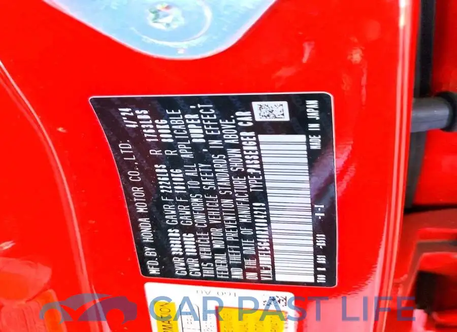 JHMFL5G40RX004219# 12