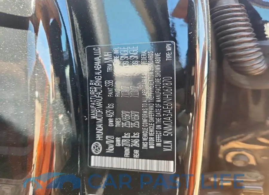5NMJA3AE6NH067870# 14