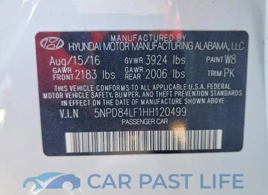 5NPD84LF1HH120499# 12