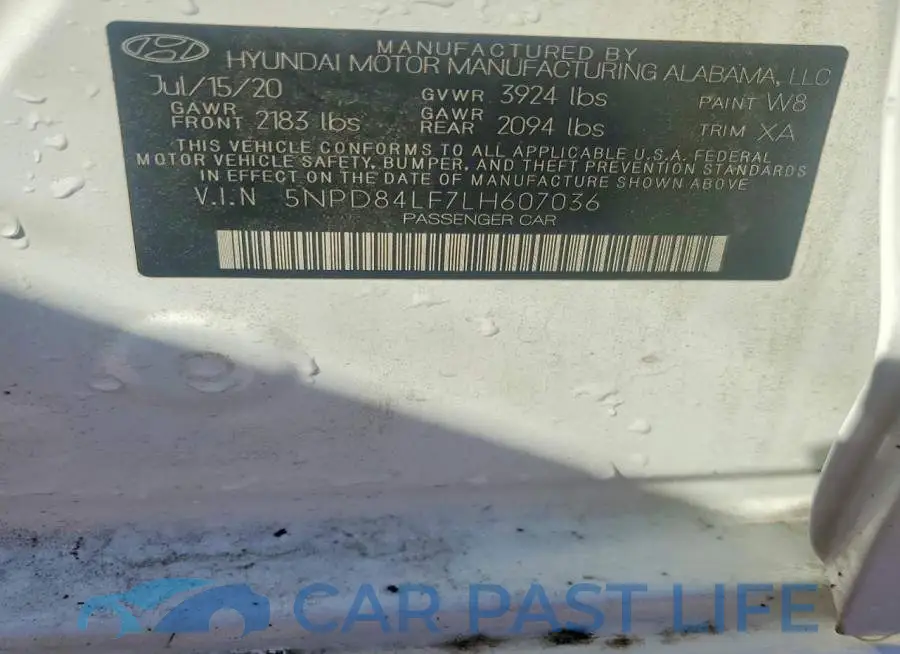 5NPD84LF7LH607036# 13