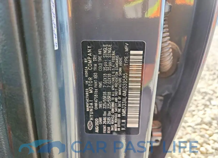 KM8J33AL4MU339585# 13
