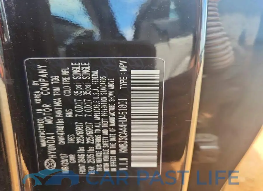 KM8J3CA44HU461801# 12