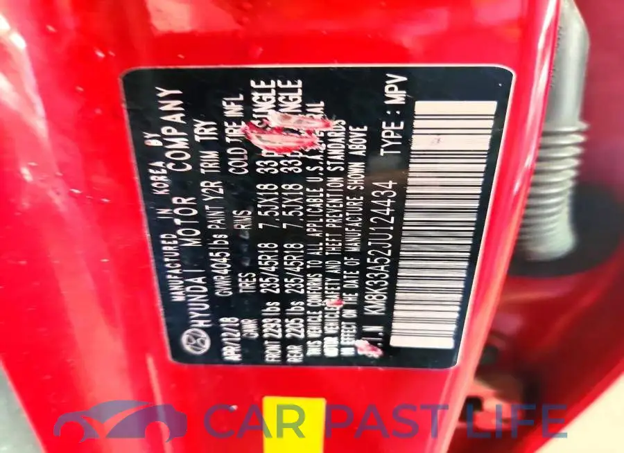 KM8K33A52JU124434# 13