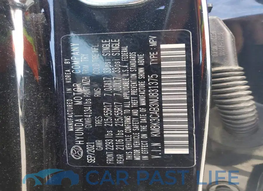KM8K3CAB3NU831375# 13