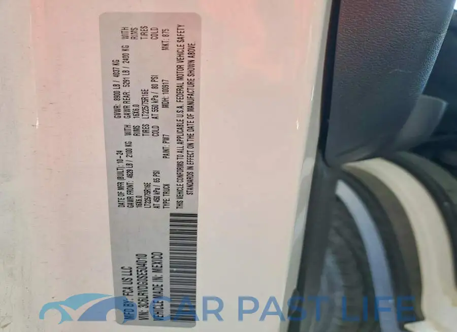 3C6LRVDG0SE504010# 13
