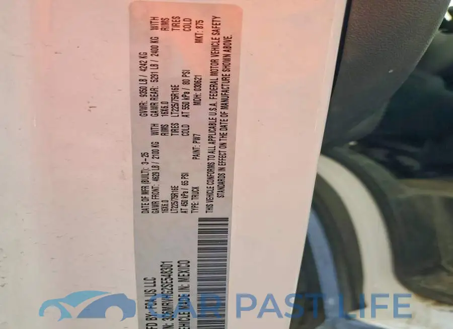 3C6MRVHG2SE548301# 13