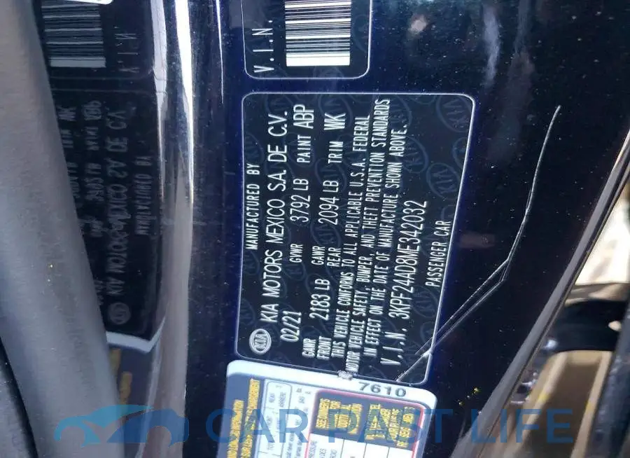 3KPF24AD8ME342032# 13