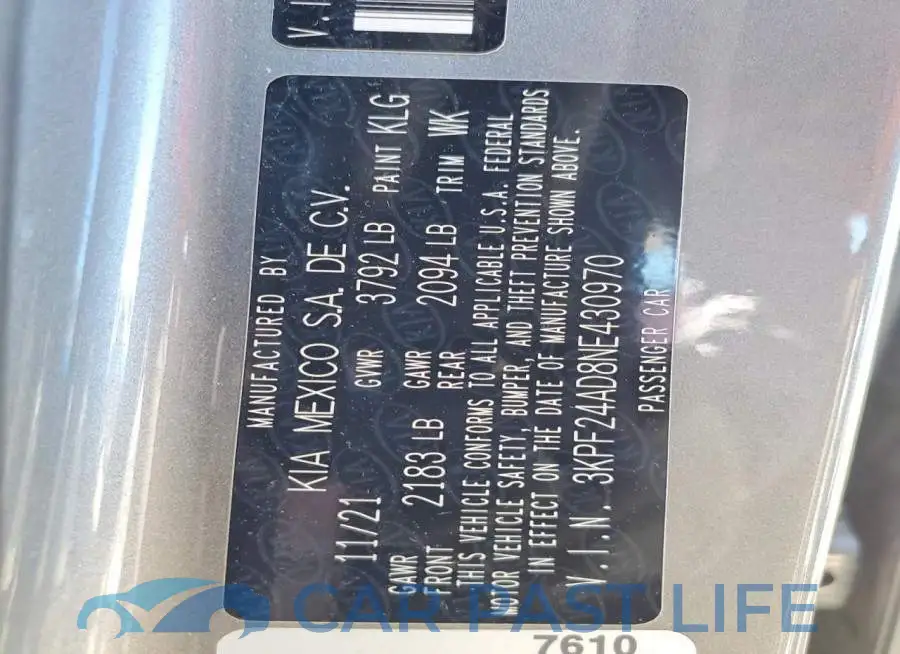 3KPF24AD8NE430970# 12