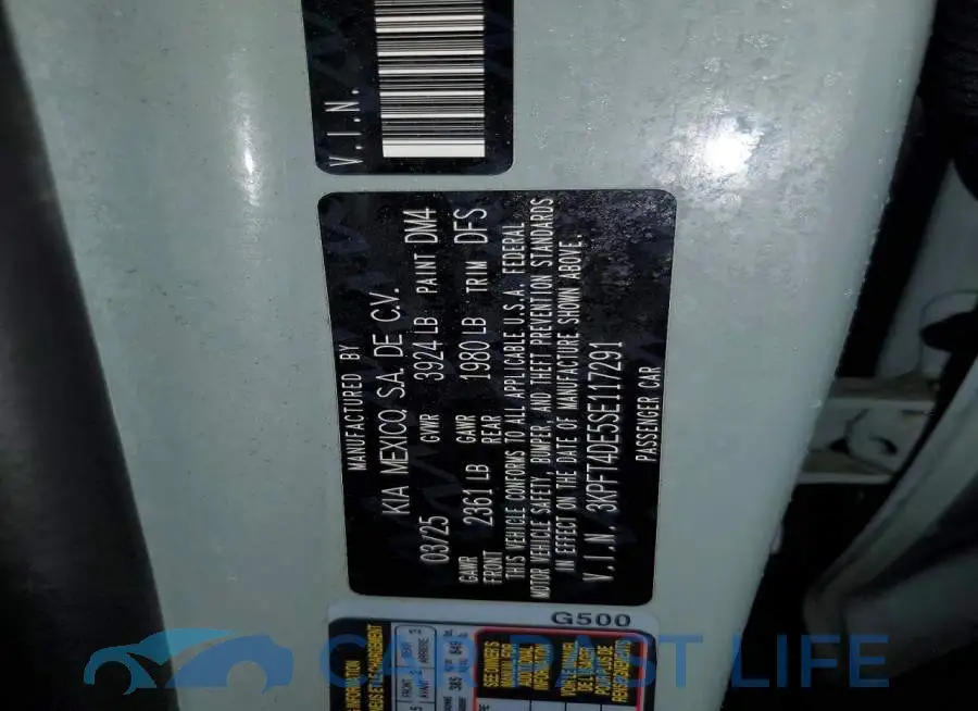 3KPFT4DE5SE117291# 12