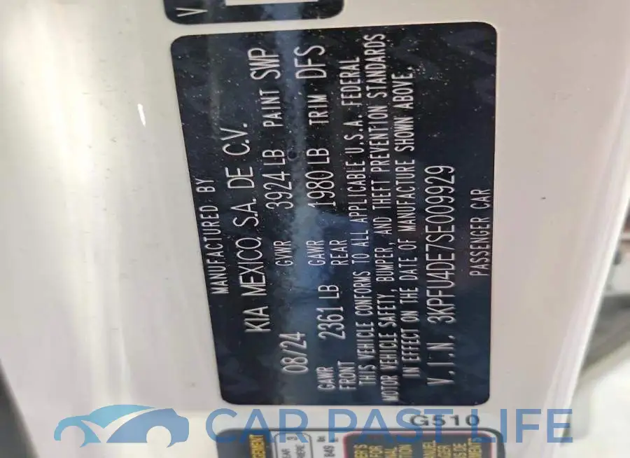 3KPFU4DE7SE009929# 13