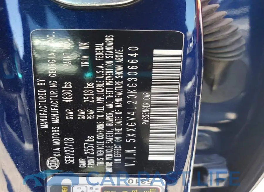 5XXGV4L20KG306640# 12