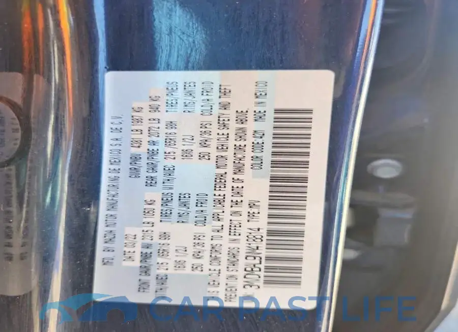 3MVDMBAL9NM418814# 13
