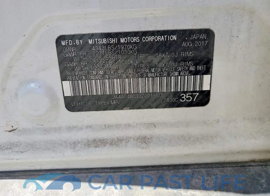 JA4AP4AW3JZ001550# 13