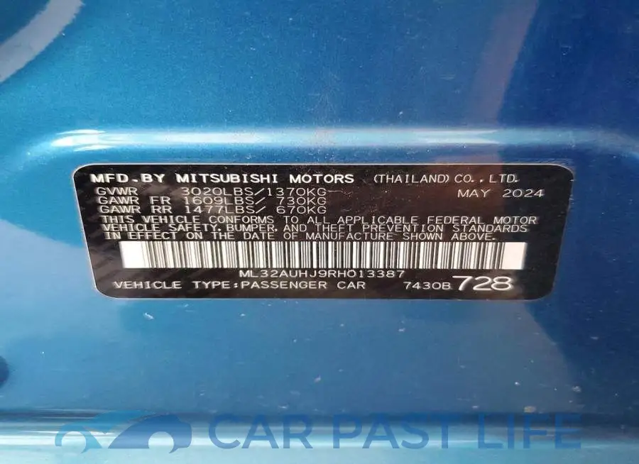 ML32AUHJ9RH013387# 12