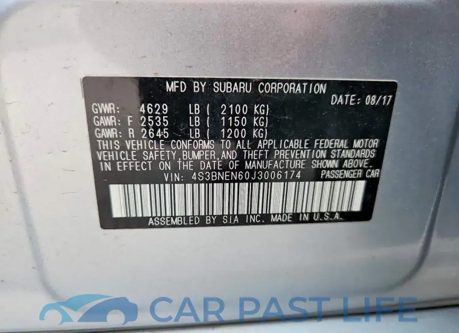 4S3BNEN60J3006174# 12