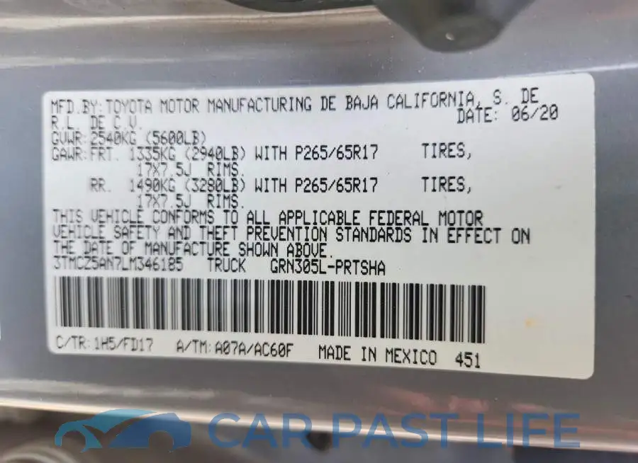 3TMCZ5AN7LM346185# 13
