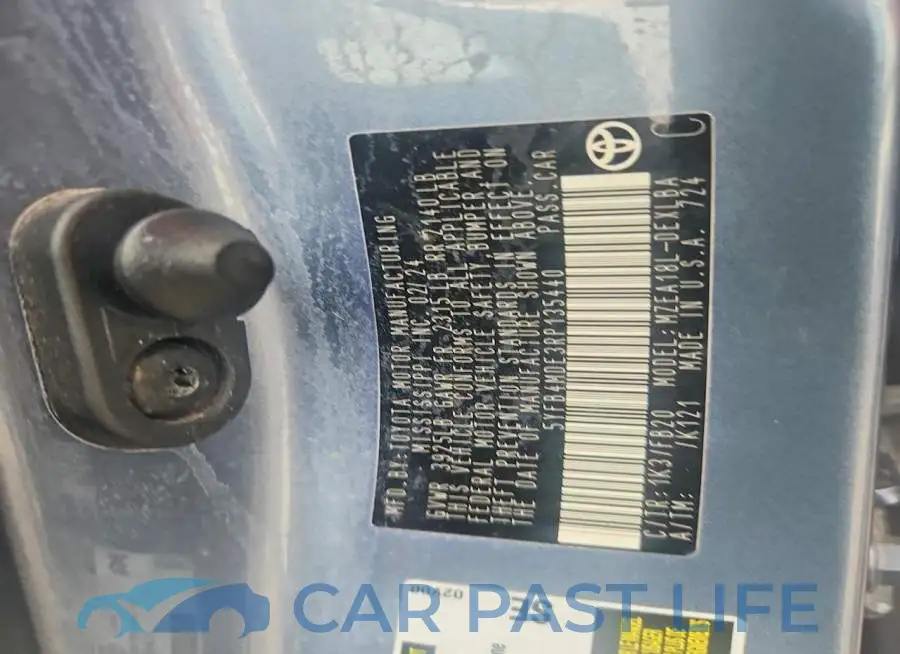 5YFB4MDE3RP135440# 12