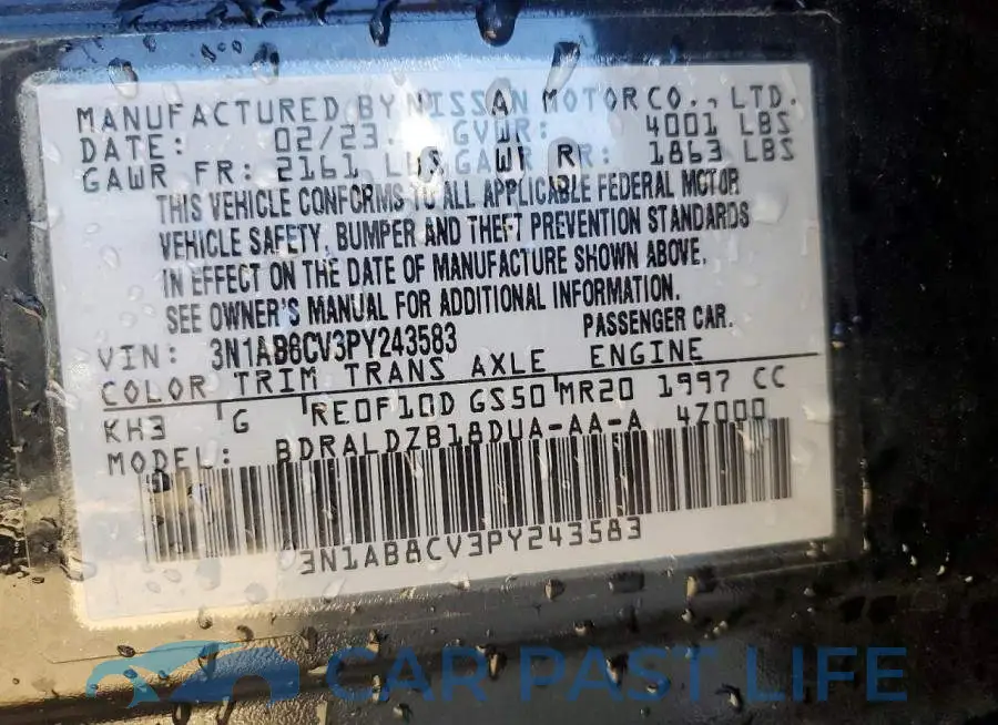 3N1AB8CV3PY243583# 12