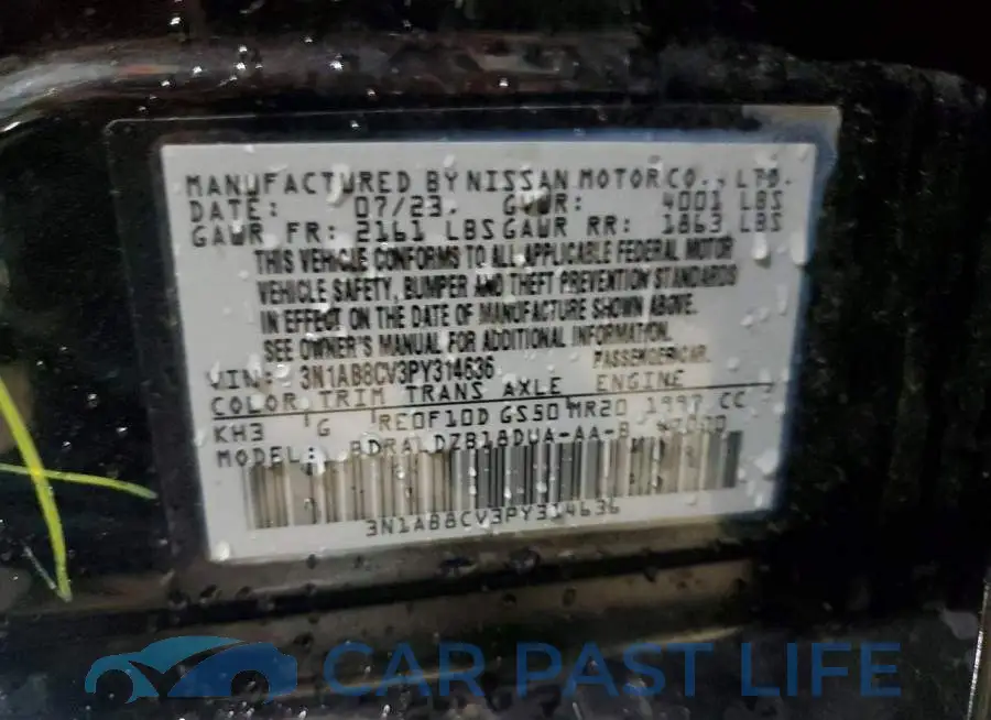3N1AB8CV3PY314636# 12
