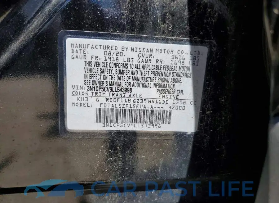 3N1CP5CV9LL543998# 13