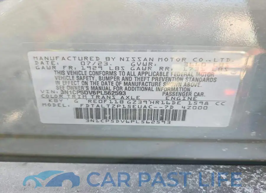 3N1CP5DV6PL562593# 14