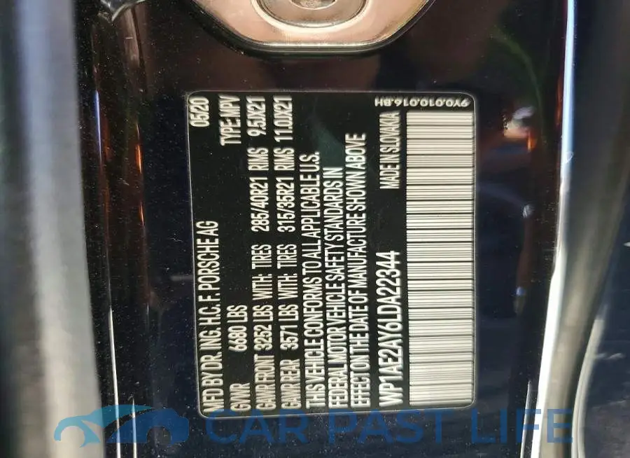 WP1AE2AY6LDA22344# 13