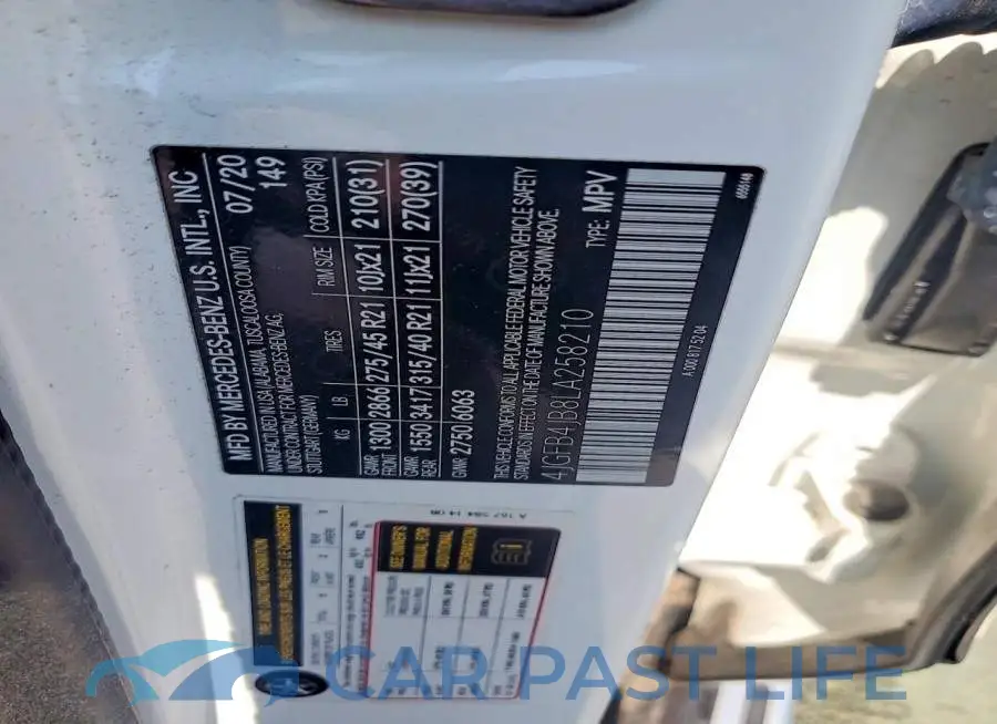 4JGFB4JB8LA258210# 13