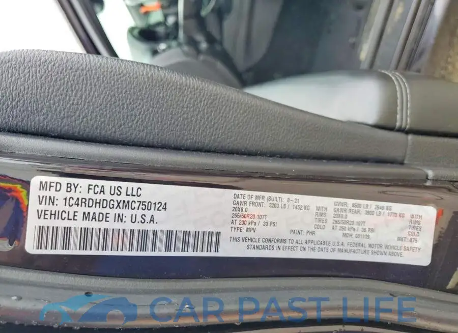 1C4RDHDGXMC750124# 14