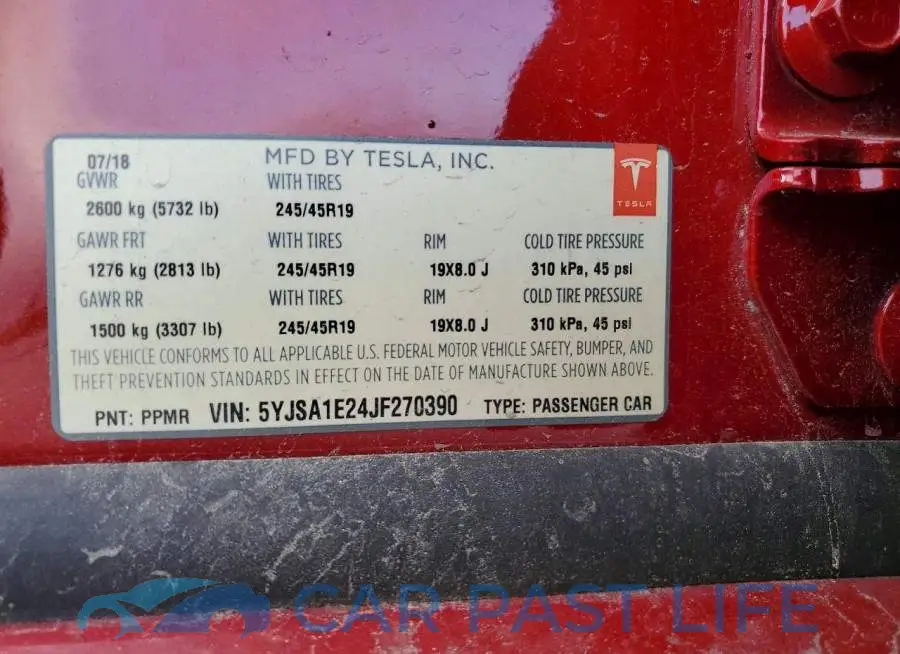 5YJSA1E24JF270390# 13