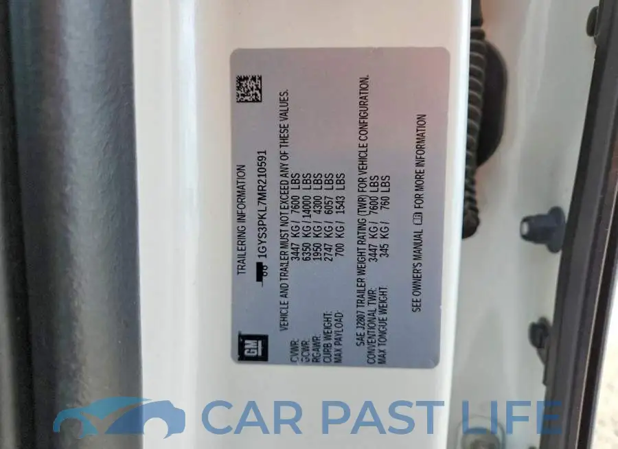 1GYS3PKL7MR210591# 13