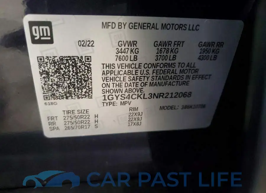 1GYS4CKL3NR212068# 13