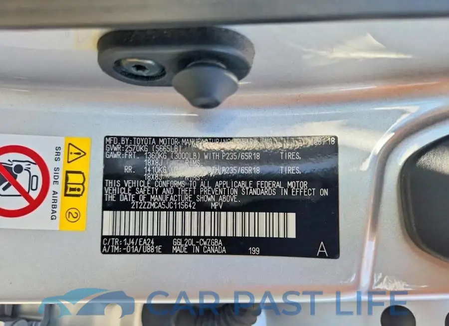 2T2ZZMCA5JC115642# 13