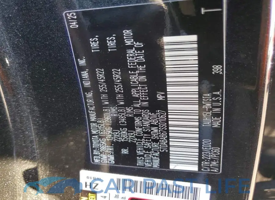 5TDABAB67SS010627# 14