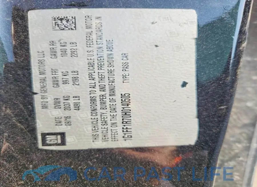 1G1FF1R70H0140505# 13