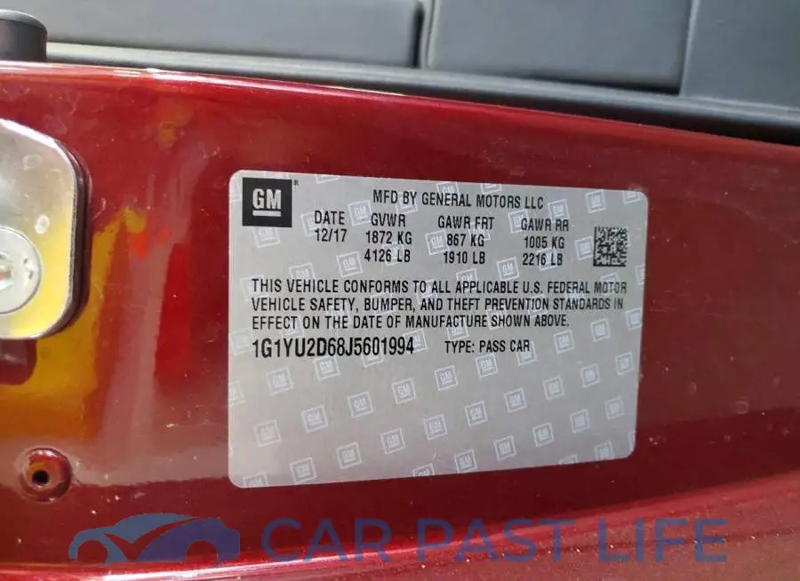 1G1YU2D68J5601994# 13