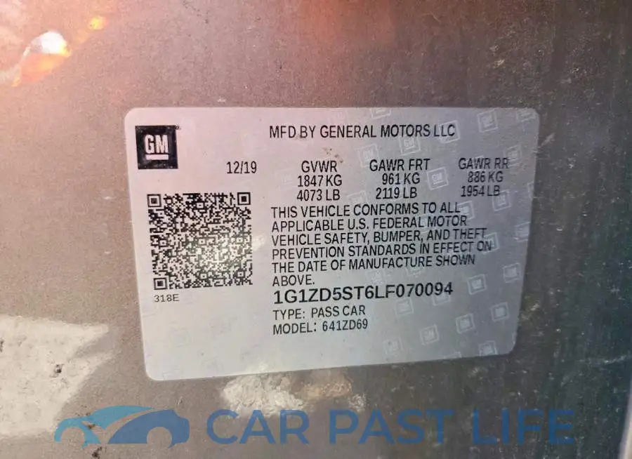 1G1ZD5ST6LF070094# 12