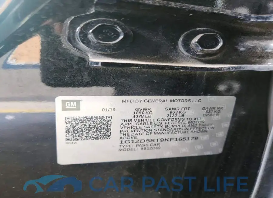 1G1ZD5ST9KF165179# 13