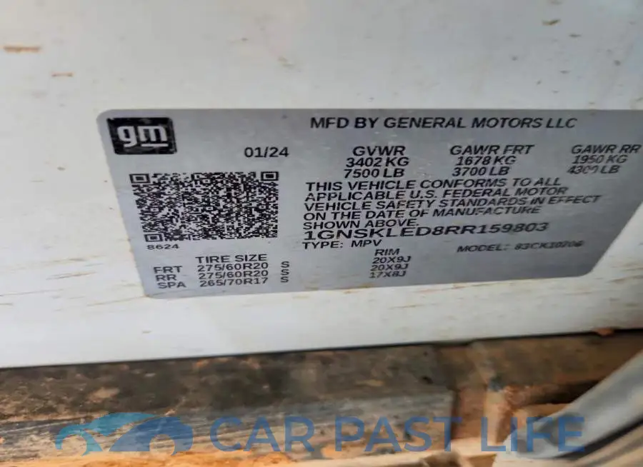 1GNSKLED8RR159803# 13