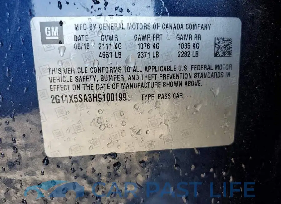 2G11X5SA3H9100199# 12