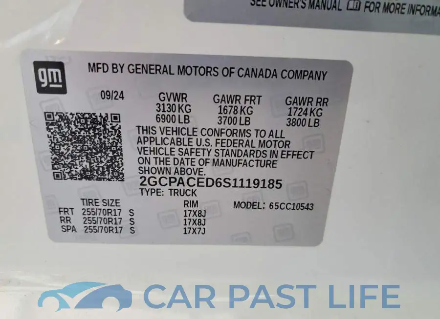 2GCPACED6S1119185# 13