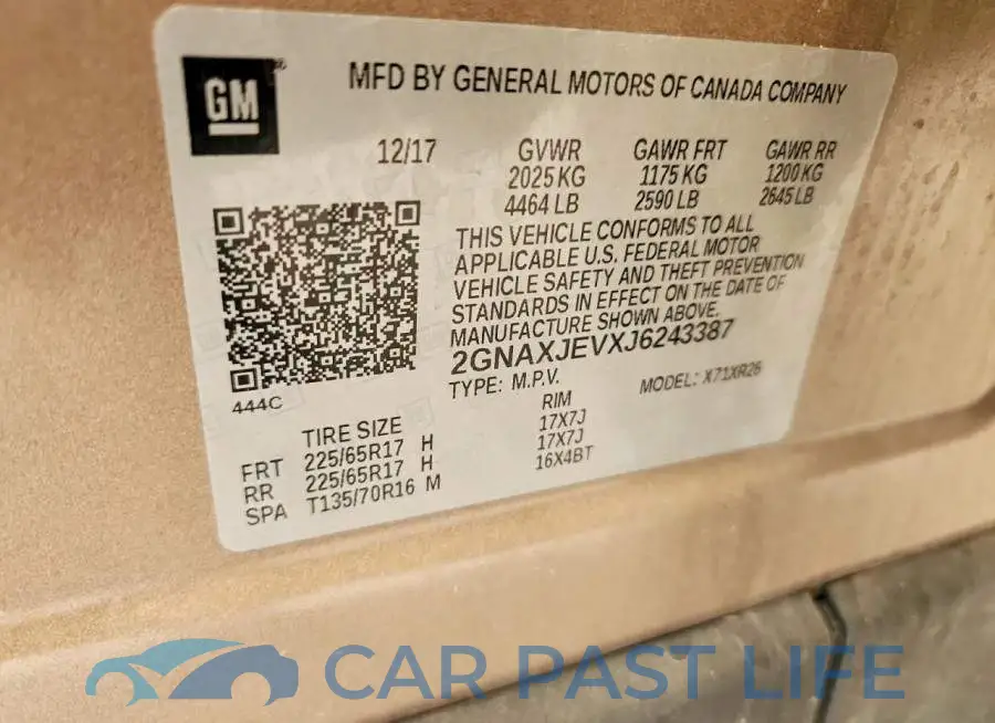 2GNAXJEVXJ6243387# 13